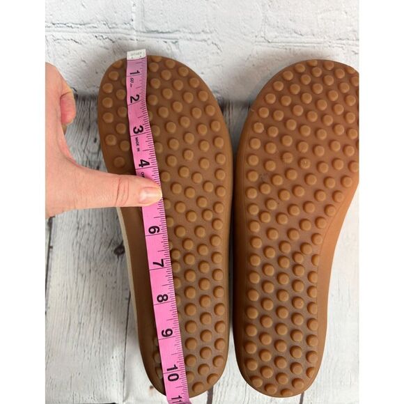 KBZONE beige knit flat ballerina shoes 11 NEW - Picture 10 of 13